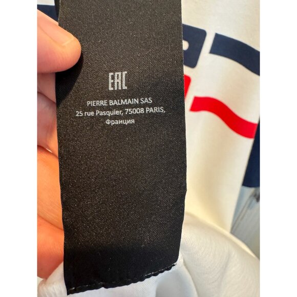 Balmain organic-cotton striped logo T-shirt - Picture 10 of 11